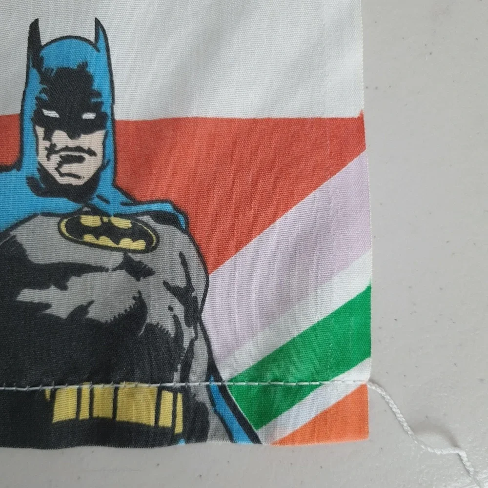 Vintage The Bibb Co Batman Twin Flat Sheet DC Comics 1989 USA Bedding 80s Kids
